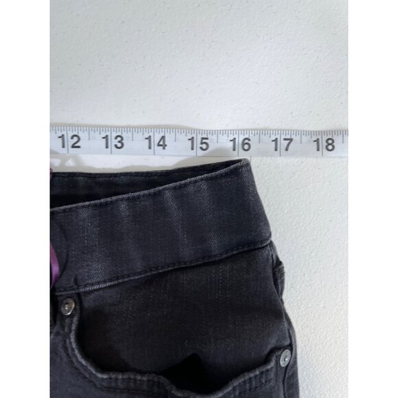 Gloria Vanderbilt Curvy Fit Black Straight Leg Stretch Jeans Size 16 - Picture 11 of 12